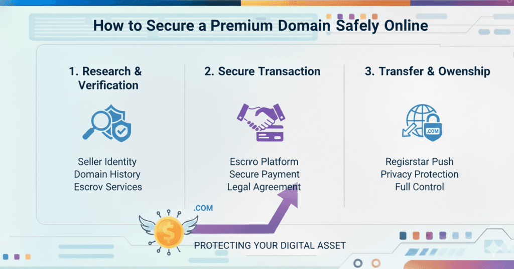 How to Secure a Premium Domain Safely Online