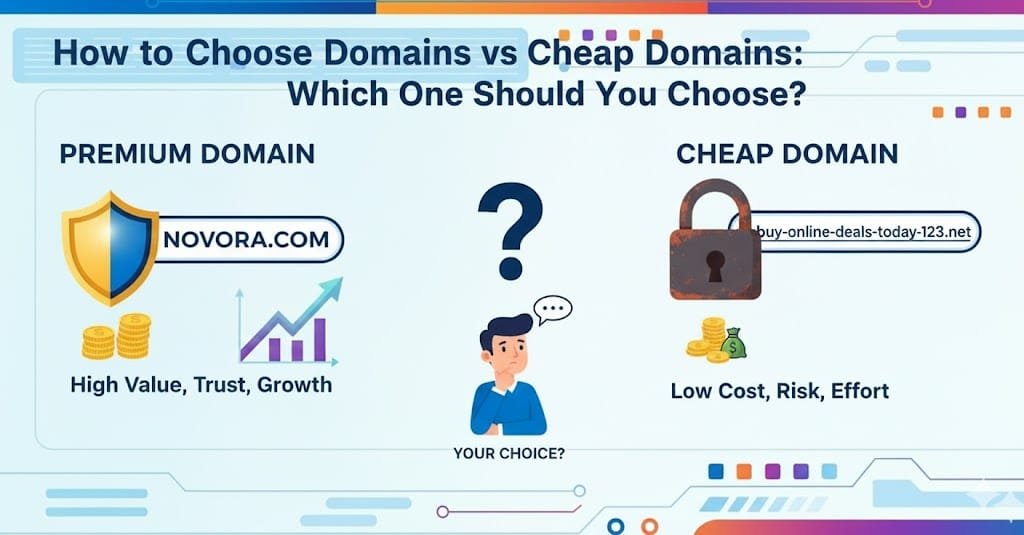 Premium Domains vs Cheap Domains: Which One Should You Choose?
