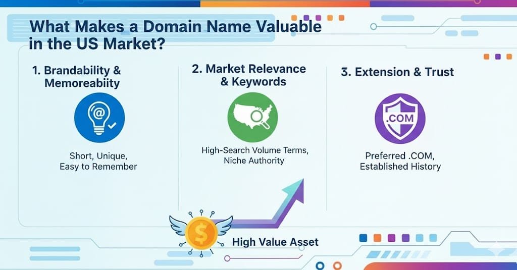 What Makes a Domain Name Valuable in the US Market?
