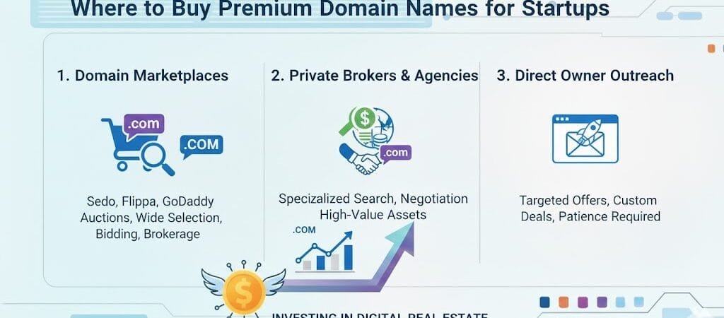 Where to Buy Premium Domain Names for Startups