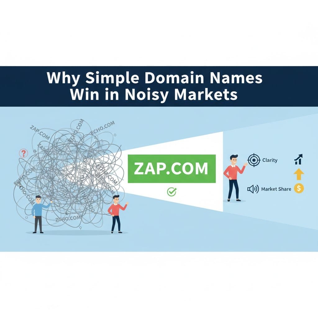 Why Simple Domain Names Win in Noisy Markets