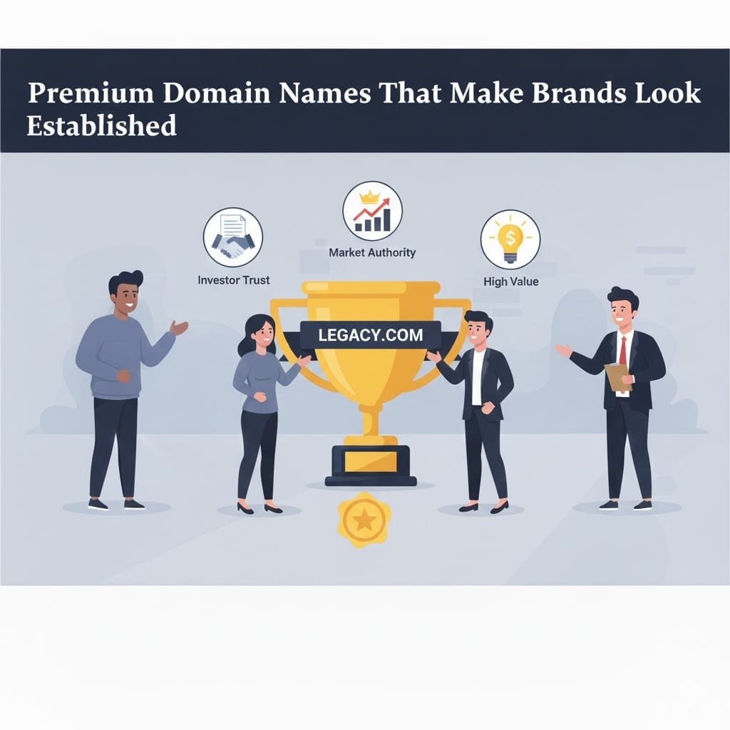 Premium Domain Names That Make Brands Look Established