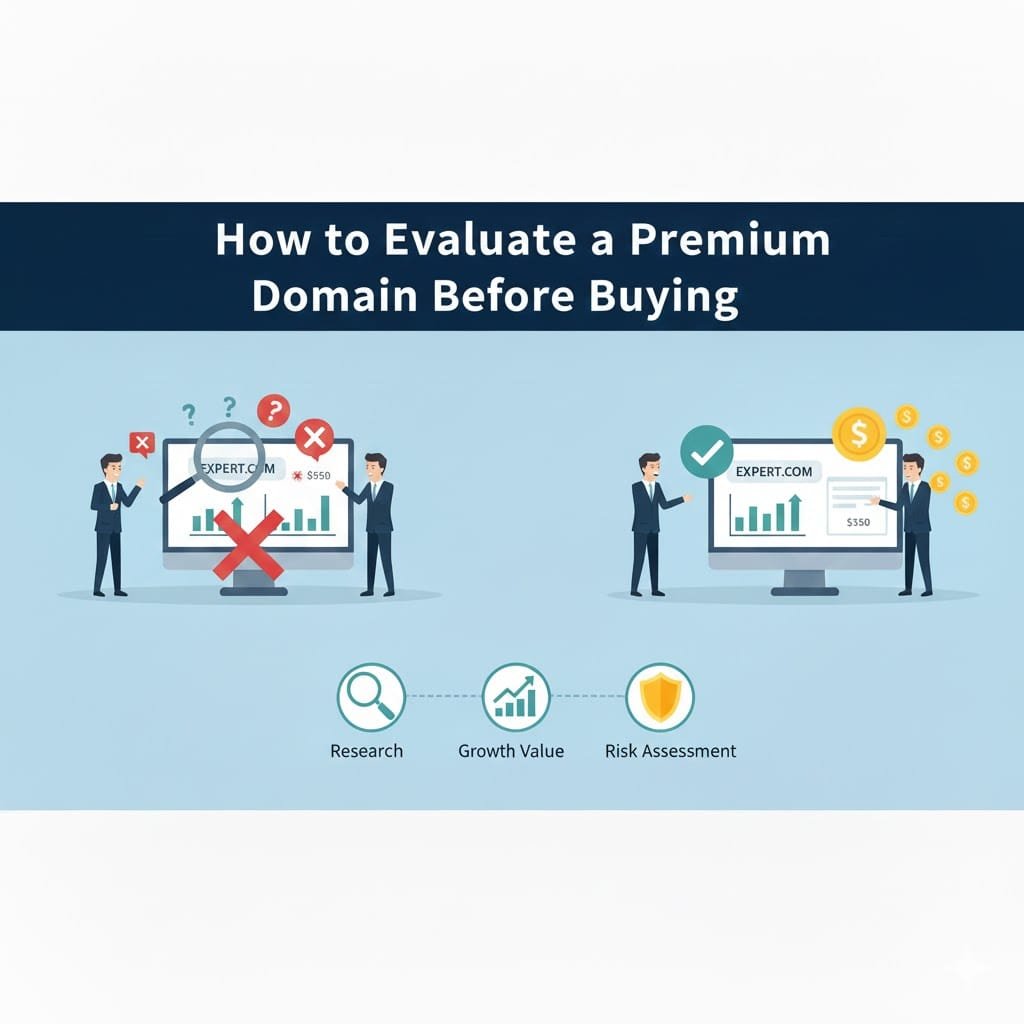 How to Evaluate a Premium Domain Before Buying
