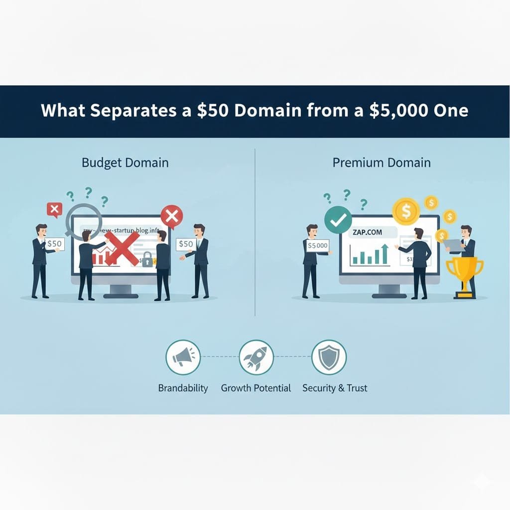 What Separates a $50 Domain from a $5,000 One