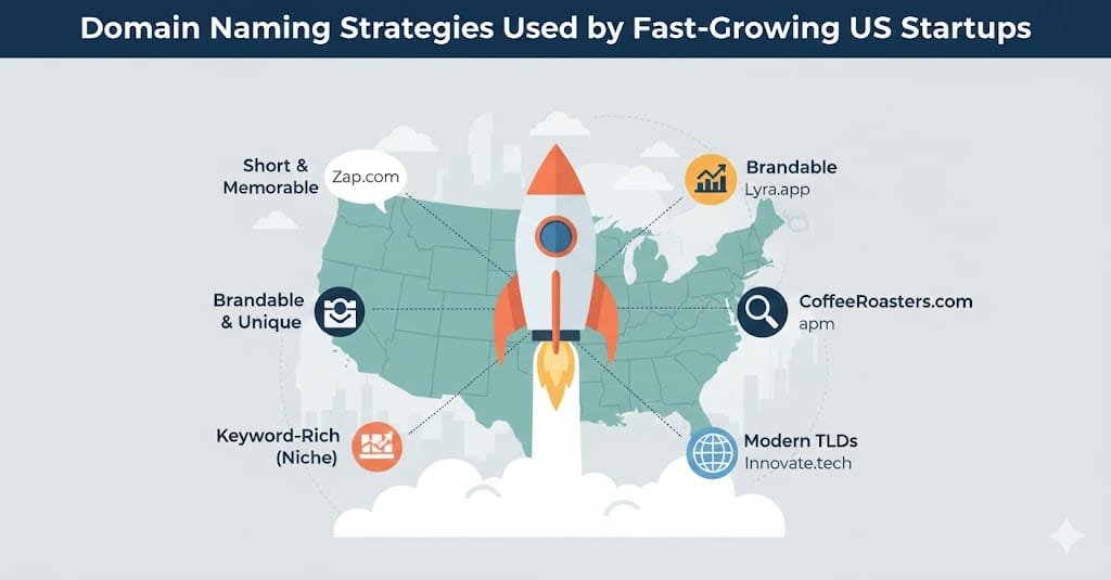 Domain Naming Strategies Used by Fast-Growing US Startups