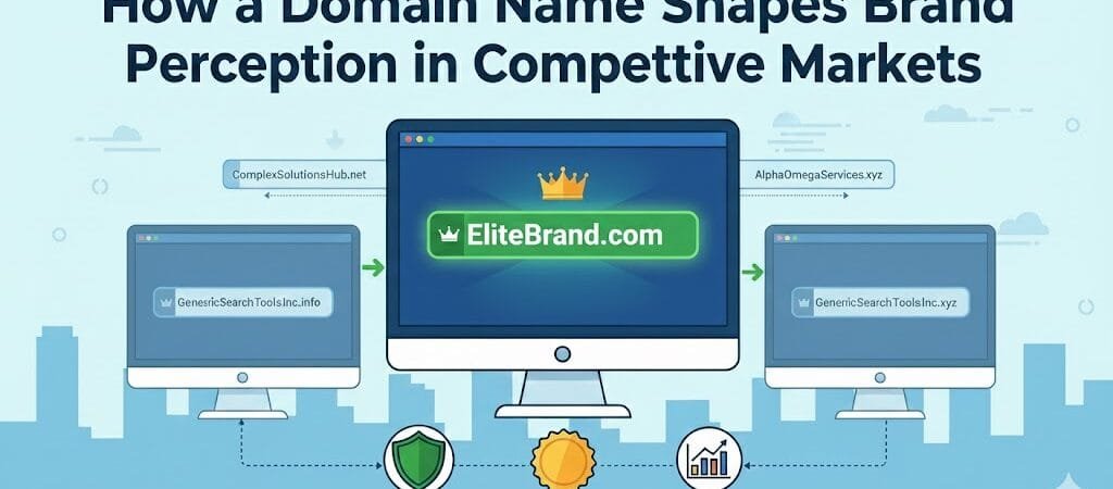 How a Domain Name Shapes Brand Perception in Competitive Markets