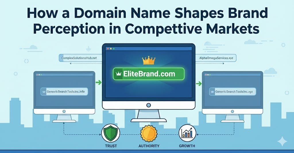 How a Domain Name Shapes Brand Perception in Competitive Markets