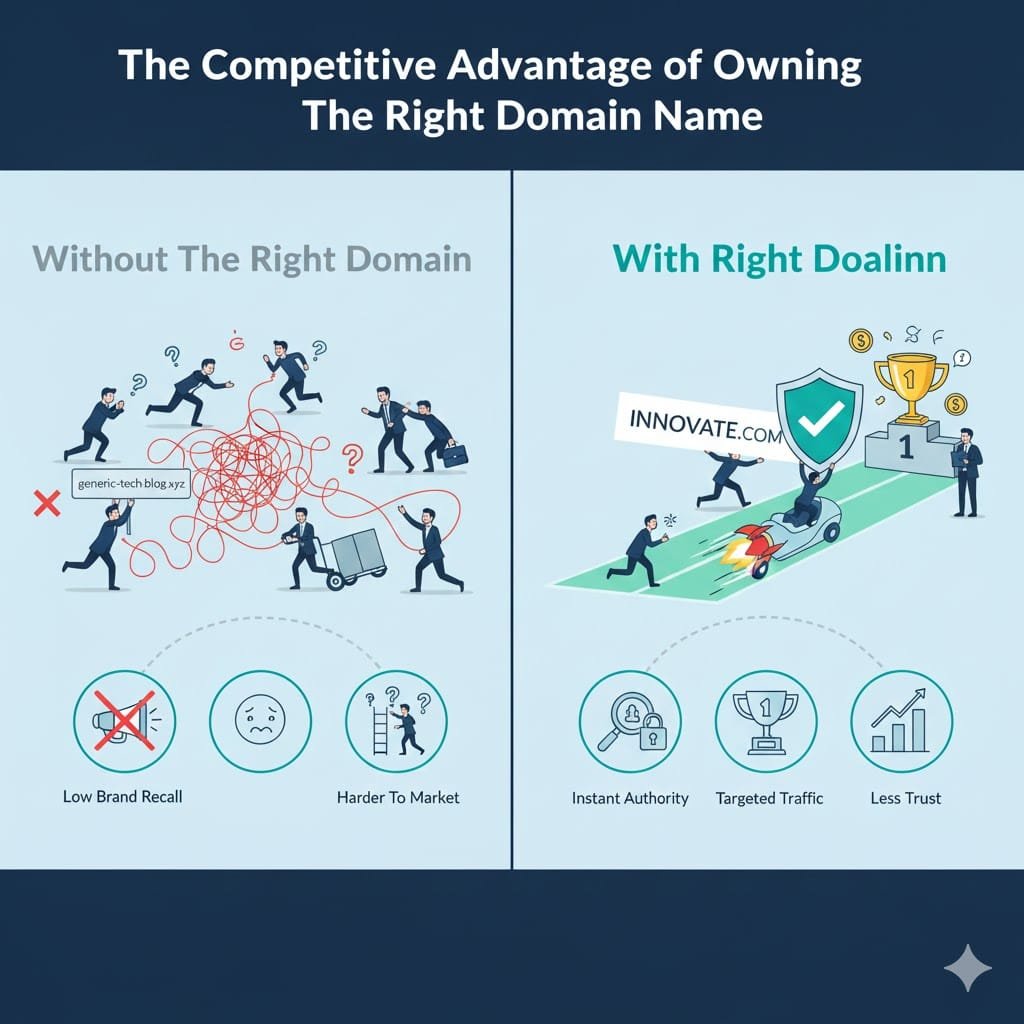 The Competitive Advantage of Owning the Right Domain Name