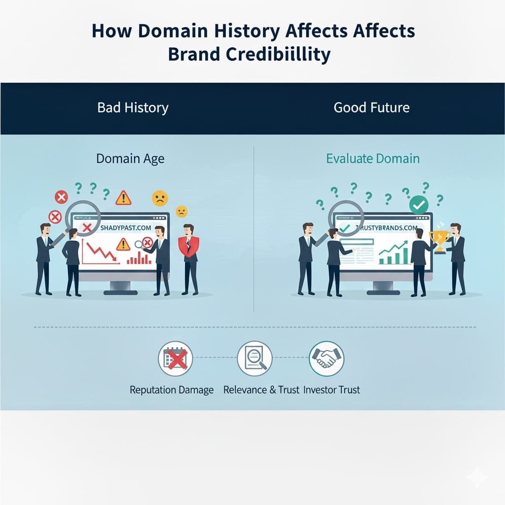 How Domain History Affects Brand Credibility