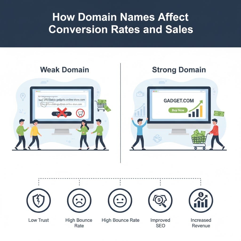 How Domain Names Affect Conversion Rates and Sales