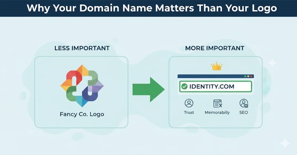 Why Your Domain Name Matters More Than Your Logo