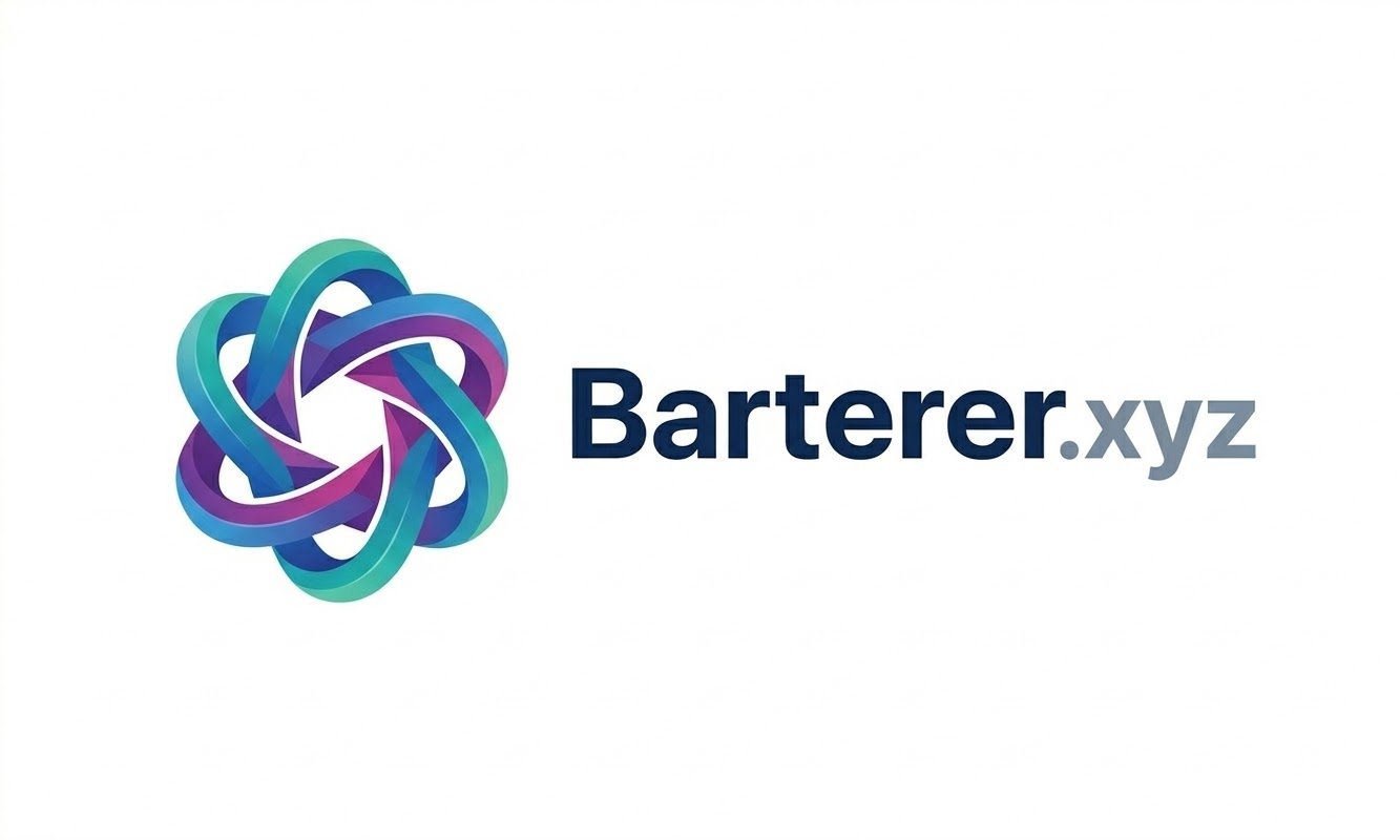 Barterer.xyz premium domain for trade, exchange platforms, and marketplace startups 🔄💼